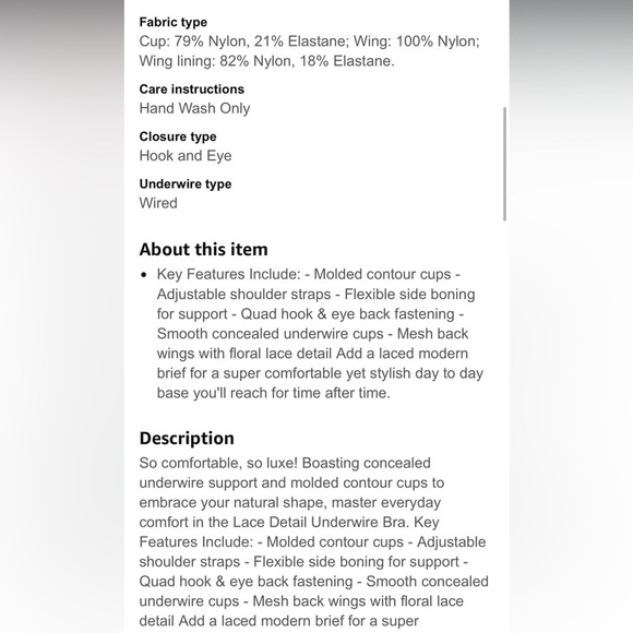 Avenue Woman's Plus-Size Knitted Laced Red Underwire Bra Sz 36DDD - Picture 9 of 12